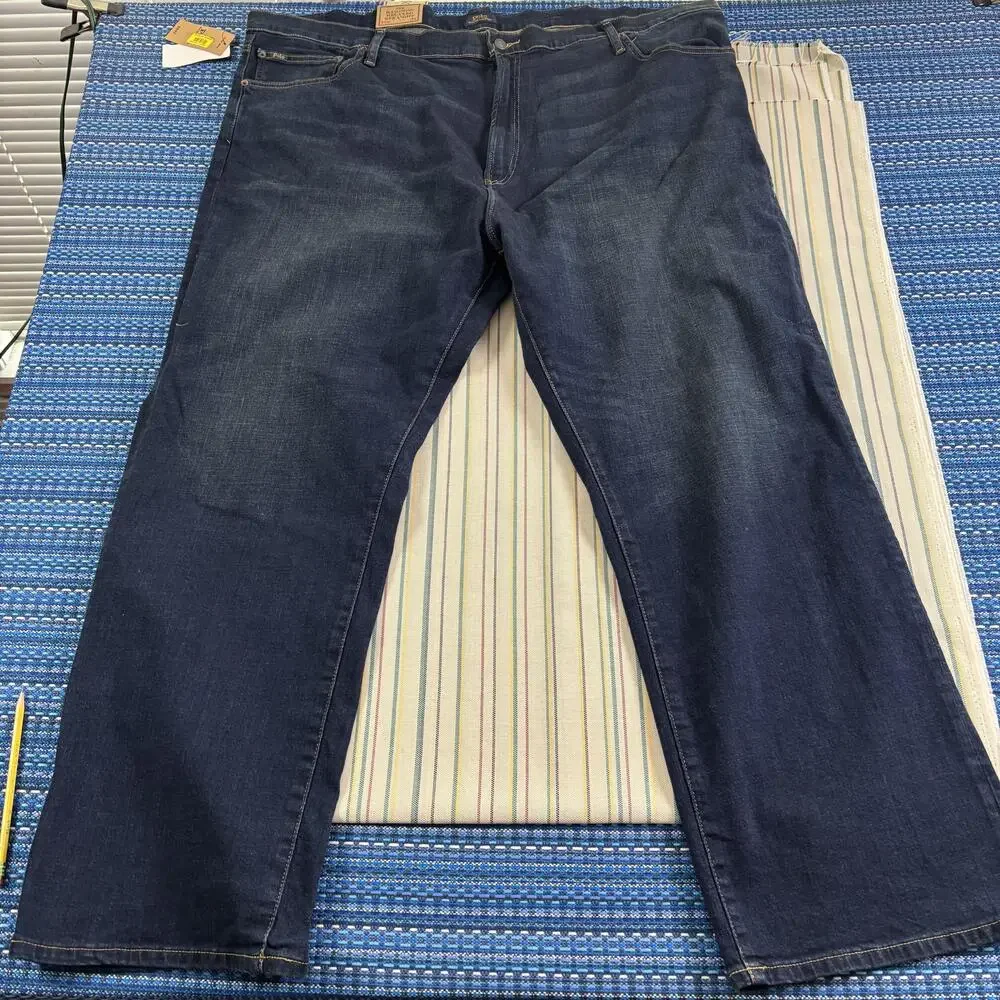 Polo Ralph Lauren Jeans Mens 50x32 Blue Hampton Relaxed Straight Stretch Denim